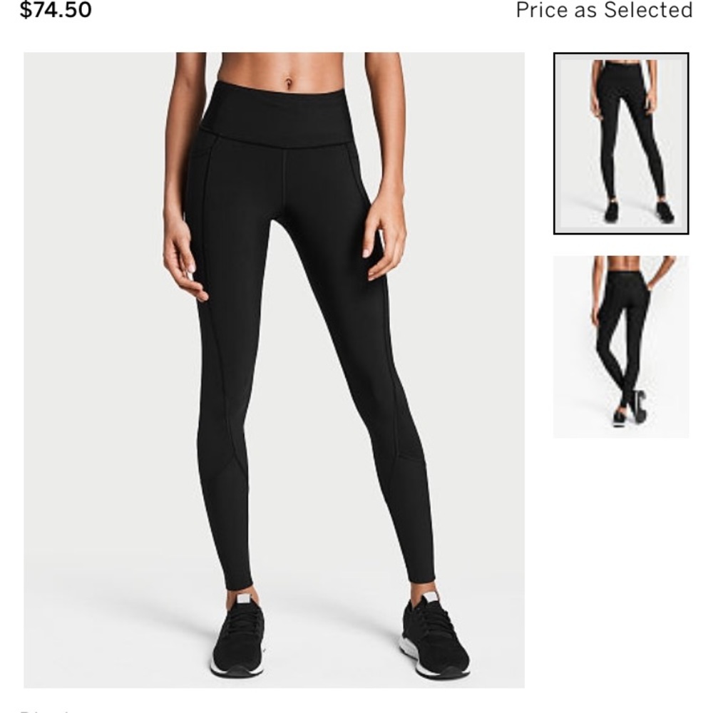 Brand new black Victoria secret high rise leggings - Picture 2 of 8